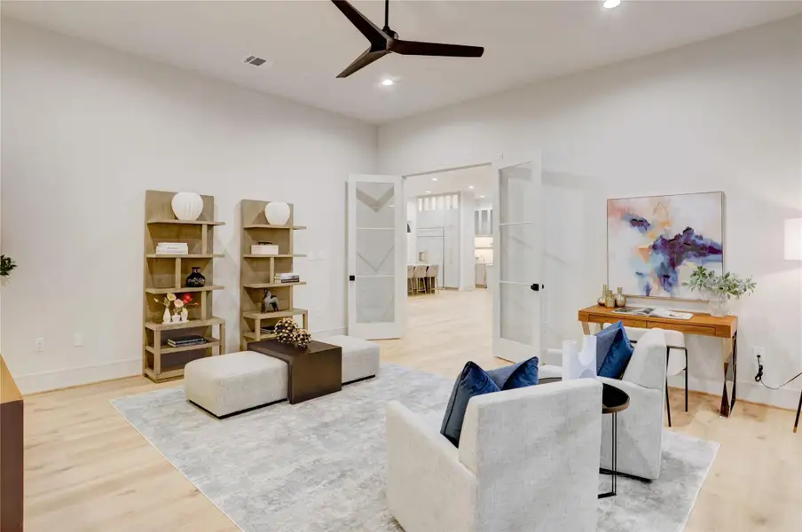 Furnished interior view inside a new home in , Houston (Image 10).