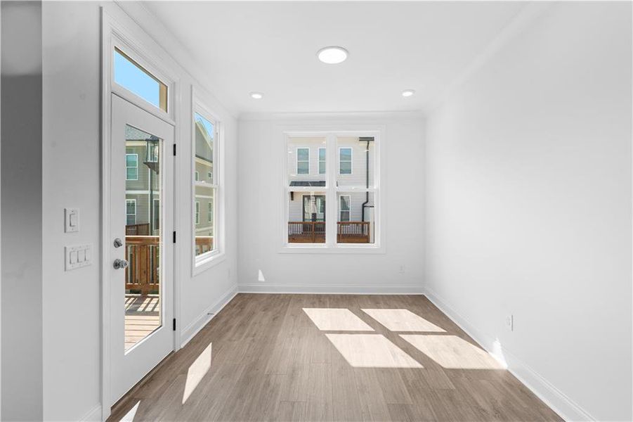 Spacious, unfurnished interior of a new home in Evanshire Townhomes, Duluth (Image 23).