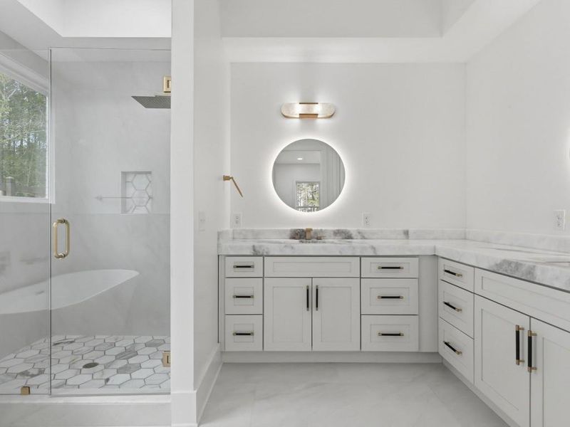 Furnished interior view inside a new home in , Canton (Image 42).