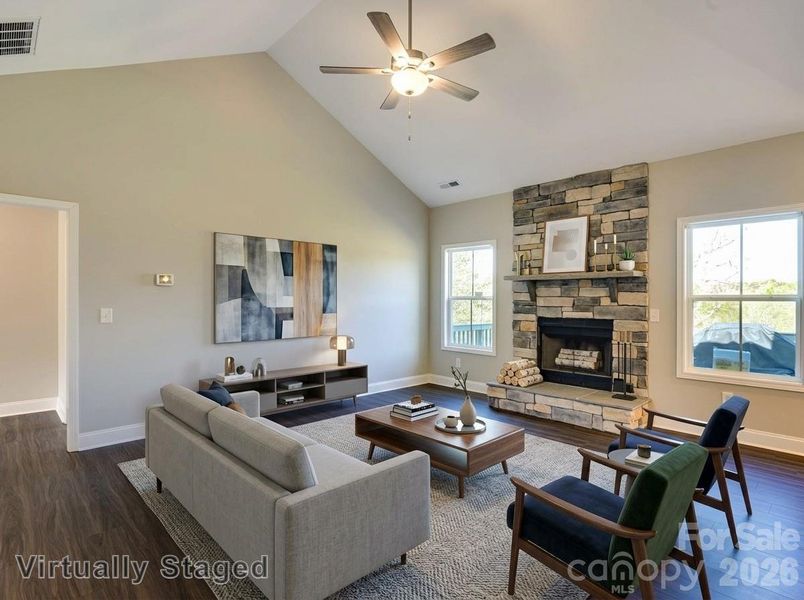 Furnished interior view inside a new home in , Bostic (Image 18).