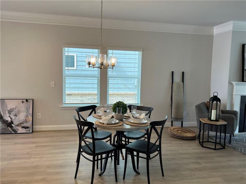 Furnished interior view inside a new home in The Village at Maple Street, Dawsonville (Image 16).