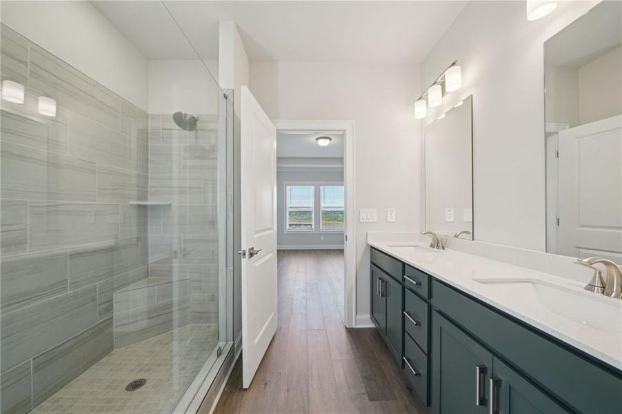 Furnished interior view inside a new home in River Pointe, Monroe (Image 8).