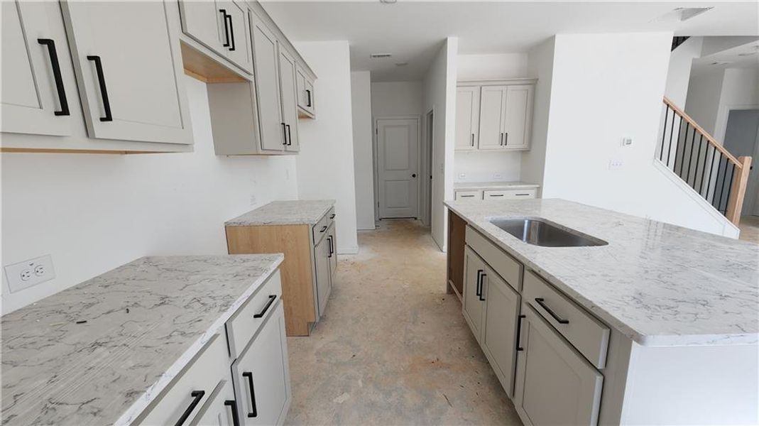 Furnished interior view inside a new home in The Estates at Casteel, Bethlehem (Image 7).
