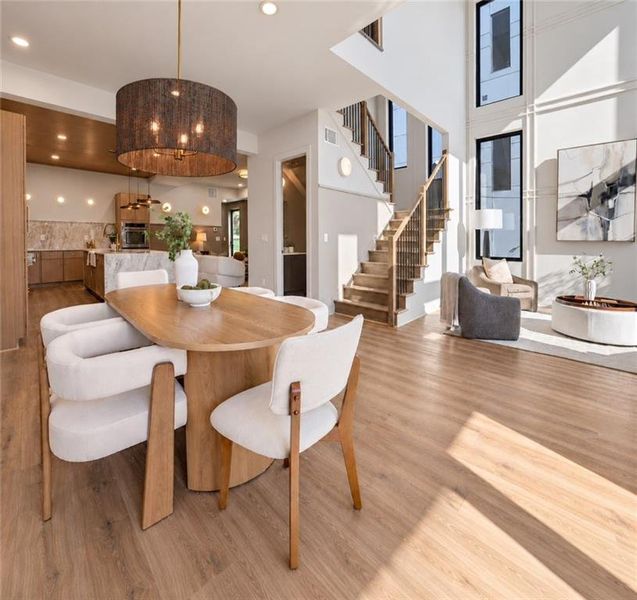 Furnished interior view inside a new home in , Atlanta (Image 6).