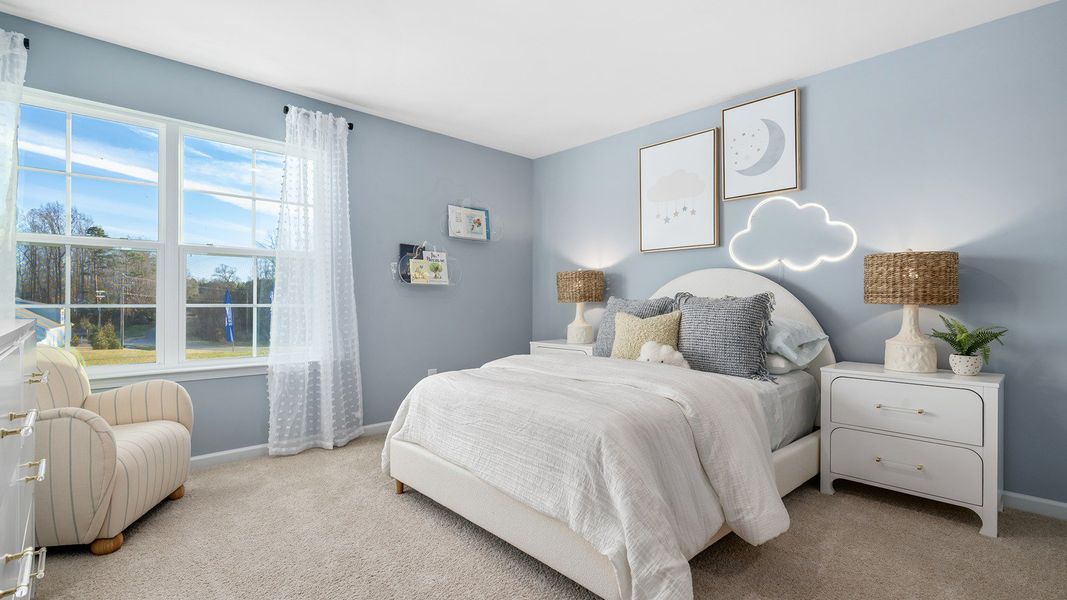 Furnished interior view inside a new home in The Landing at Summerhaven, Mebane (Image 24).