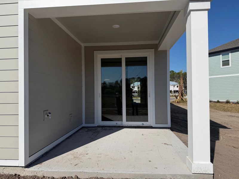 Spacious covered lanai at the back of the home Spacious covered lanai at the back of the home