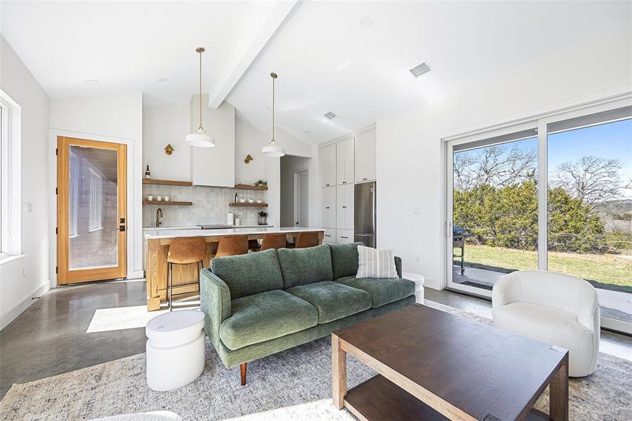 Furnished interior view inside a new home in , Strawn (Image 15). Furnished interior view inside a new home in , Strawn (Image 15).