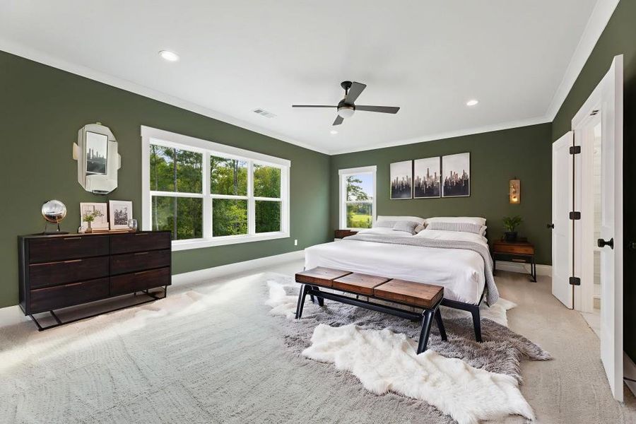 Furnished interior view inside a new home in Hillshire, Cumming (Image 13).