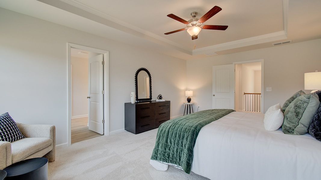 Representative furnished interior of a home built from the Layla II by DRB Homes in Towne Center, Hampton (Image 10).