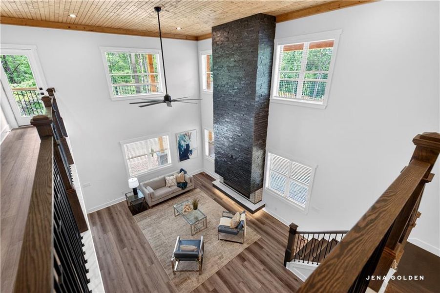 Furnished interior view inside a new home in , Dahlonega (Image 6).