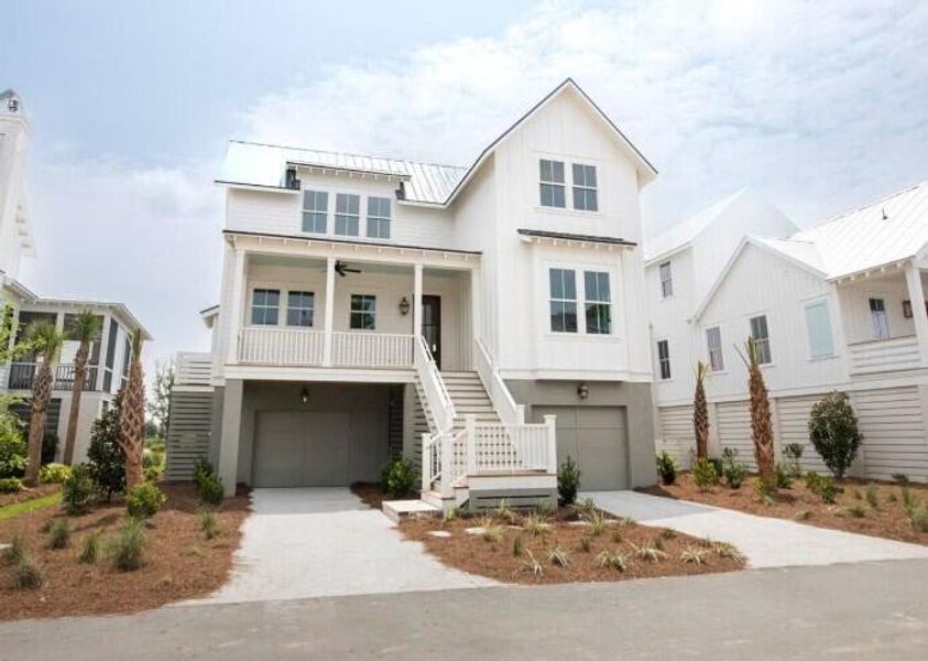 Front exterior of a new home in , Charleston, SC, highlighting curb appeal (Image 10). Front exterior of a new home in , Charleston, SC, highlighting curb appeal (Image 10).
