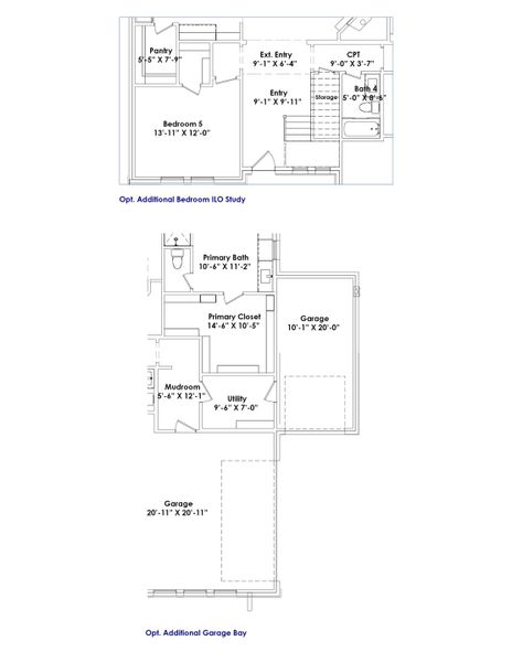 2D floor plan layout for the Eleanor by Graham Hart Home Builder in Sweetgrass, Haslet, TX (Image 25).