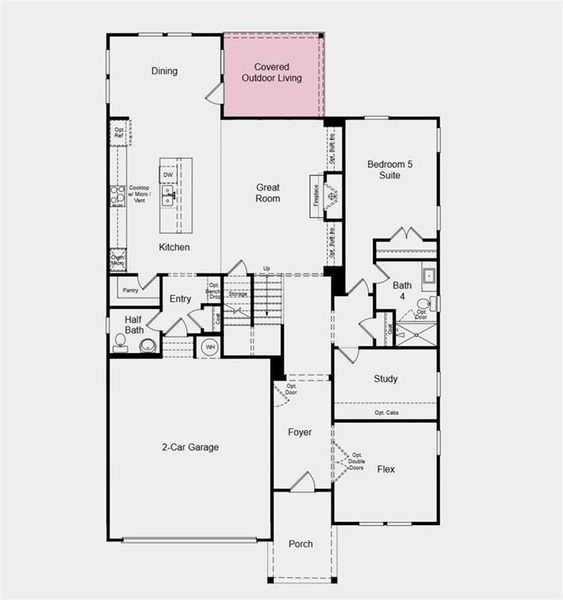 2D floor plan layout of this home in Bennett Farm, Loganville, GA (Image 3). 2D floor plan layout of this home in Bennett Farm, Loganville, GA (Image 3).