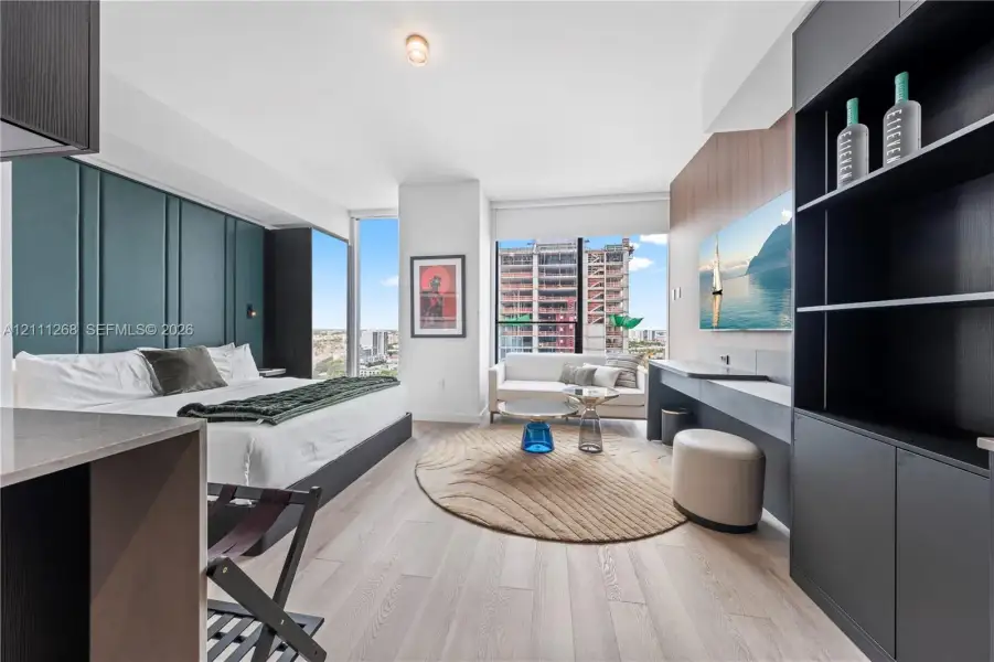 Furnished interior view inside a new home in , Miami (Image 13).