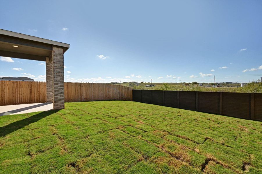 Exterior details and patio area of a home in Stoney Chase, Del Valle (Image 22). Exterior details and patio area of a home in Stoney Chase, Del Valle (Image 22).