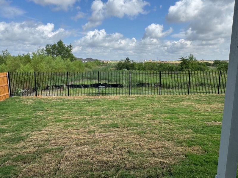 Exterior details and patio area of a home in Prairie Winds, Hutto (Image 25). Exterior details and patio area of a home in Prairie Winds, Hutto (Image 25).
