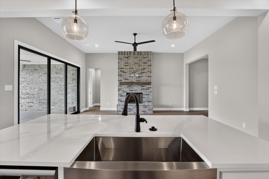 Close-up of interior finishes inside a home in Coyote Crossing, Godley (Image 17).
