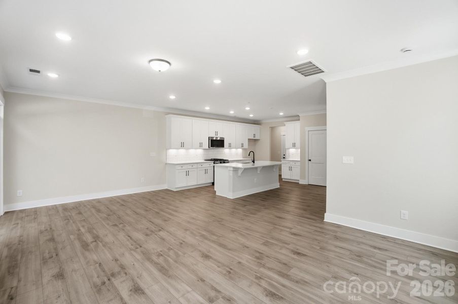 Spacious, unfurnished interior of a new home in Blythe Mill Townhomes, Waxhaw (Image 22). Spacious, unfurnished interior of a new home in Blythe Mill Townhomes, Waxhaw (Image 22).