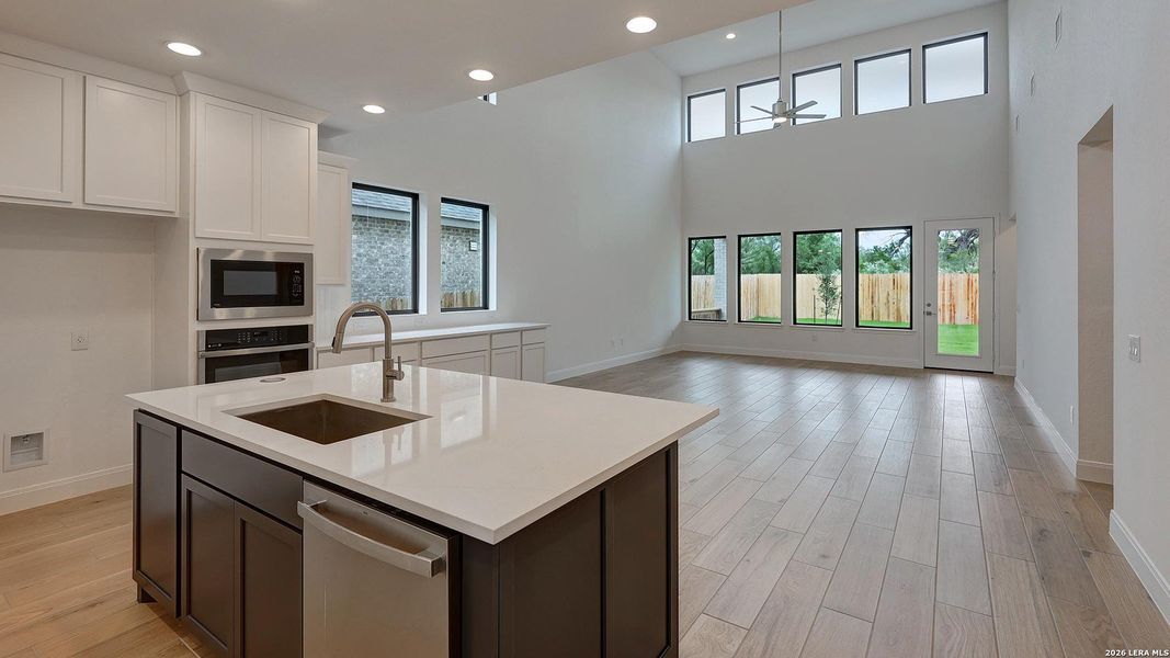 Furnished interior view inside a new home in VIDA, San Antonio (Image 9).
