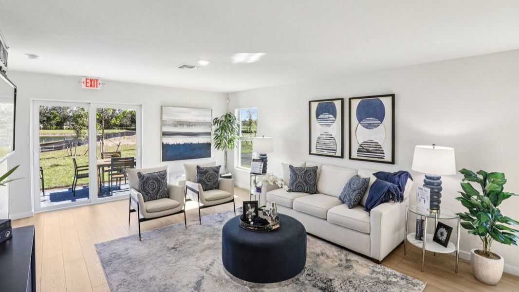 Furnished interior view inside a new home in Asher Park, Lehigh Acres (Image 4).