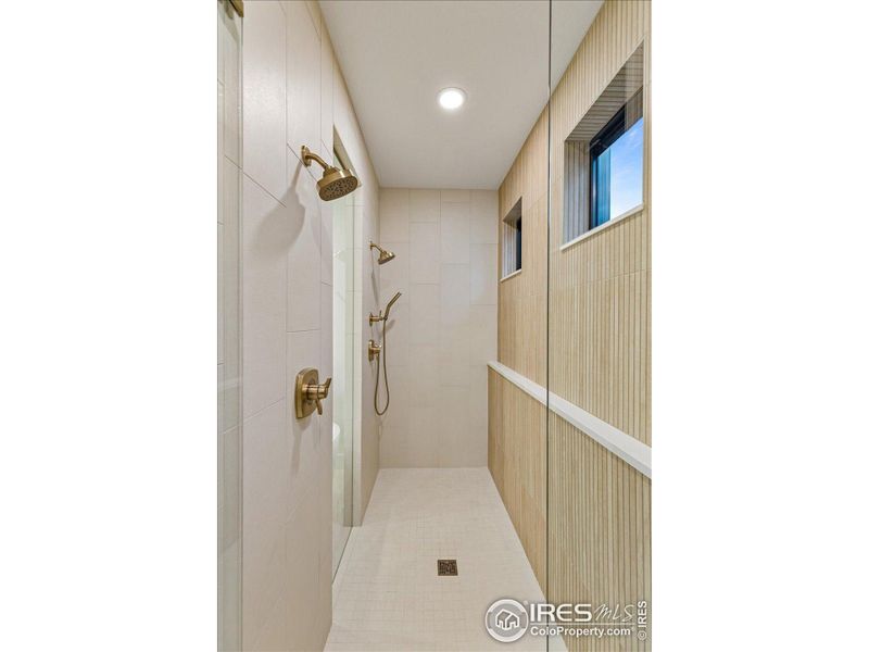 Example of a Sheffield Homes Primary bath with walk in shower Example of a Sheffield Homes Primary bath with walk in shower