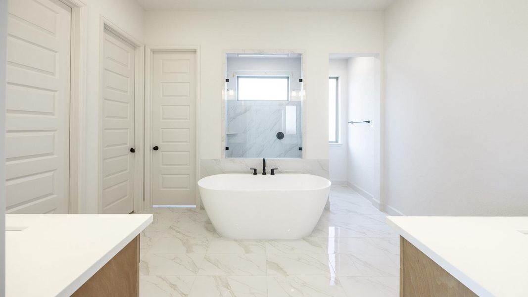 Furnished interior view inside a new home in The Colony, Bastrop (Image 9).