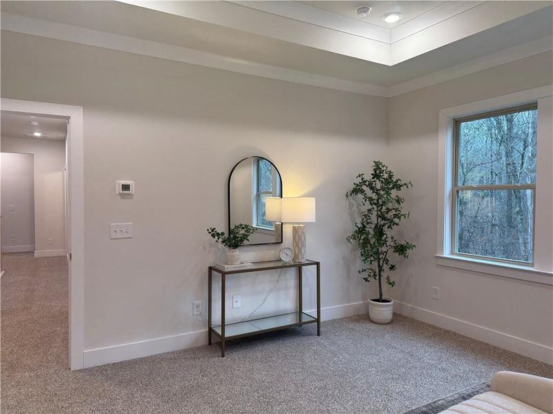 Furnished interior view inside a new home in , Suwanee (Image 7). Furnished interior view inside a new home in , Suwanee (Image 7).