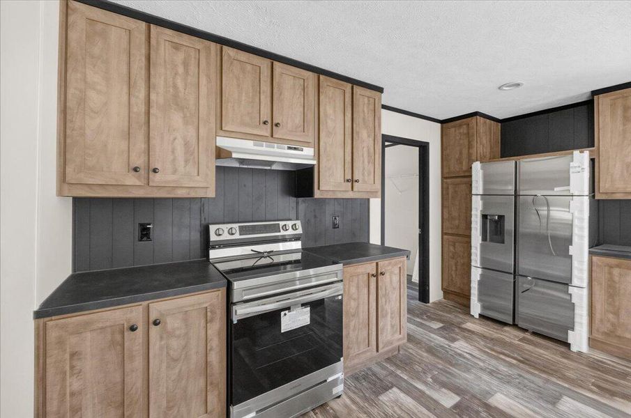 Furnished interior view inside a new home in , Cross (Image 6).
