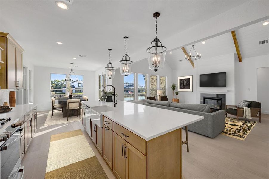 Furnished interior view inside a new home in Heath Golf & Yacht Estates, Heath (Image 24).