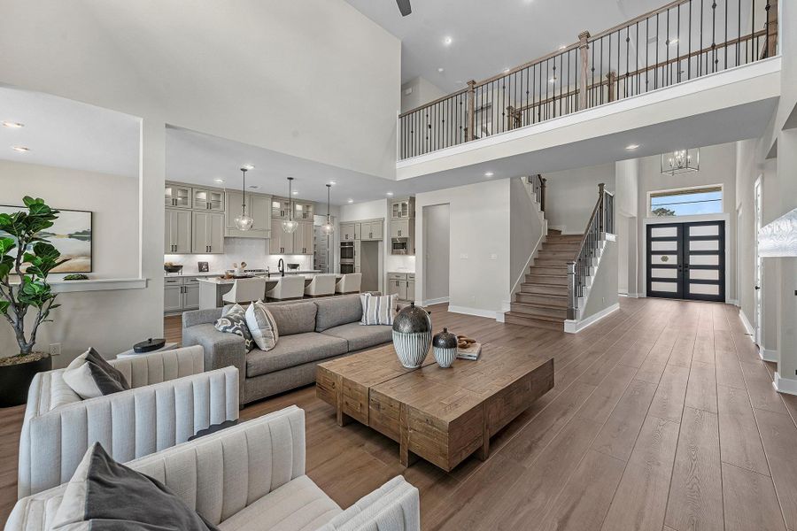 Furnished interior view inside a new home in Bridgeland, Cypress (Image 12).