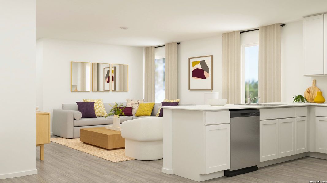 Furnished interior view inside a new home in Tobey Ridge, Jourdanton (Image 8).