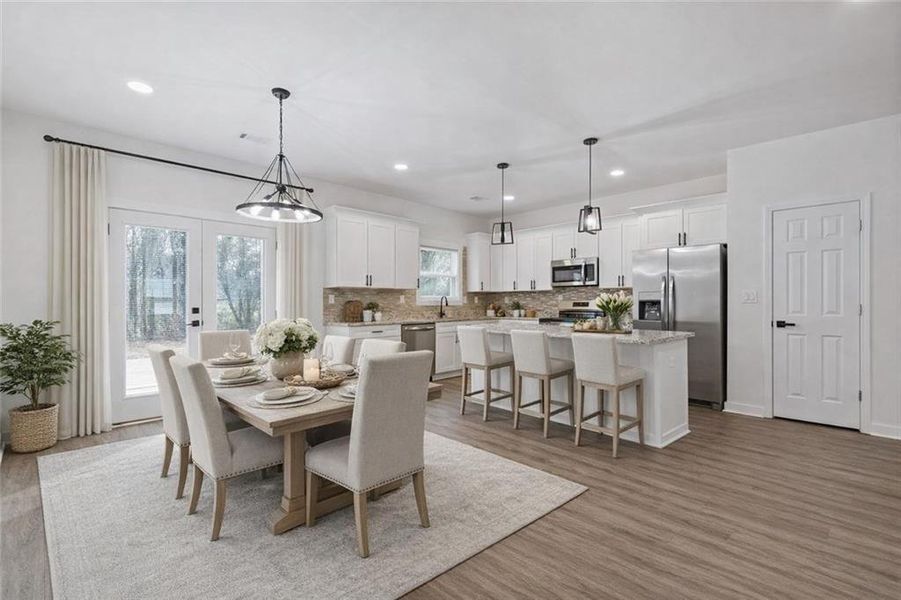 Furnished interior view inside a new home in , Lithonia (Image 14).