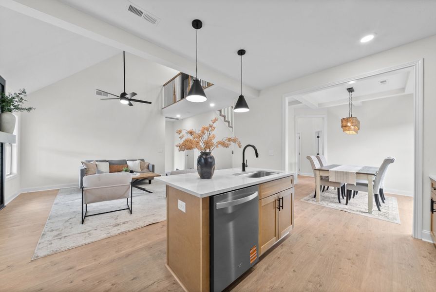 Furnished interior view inside a new home in Cherry Fields, Clarksville (Image 10).