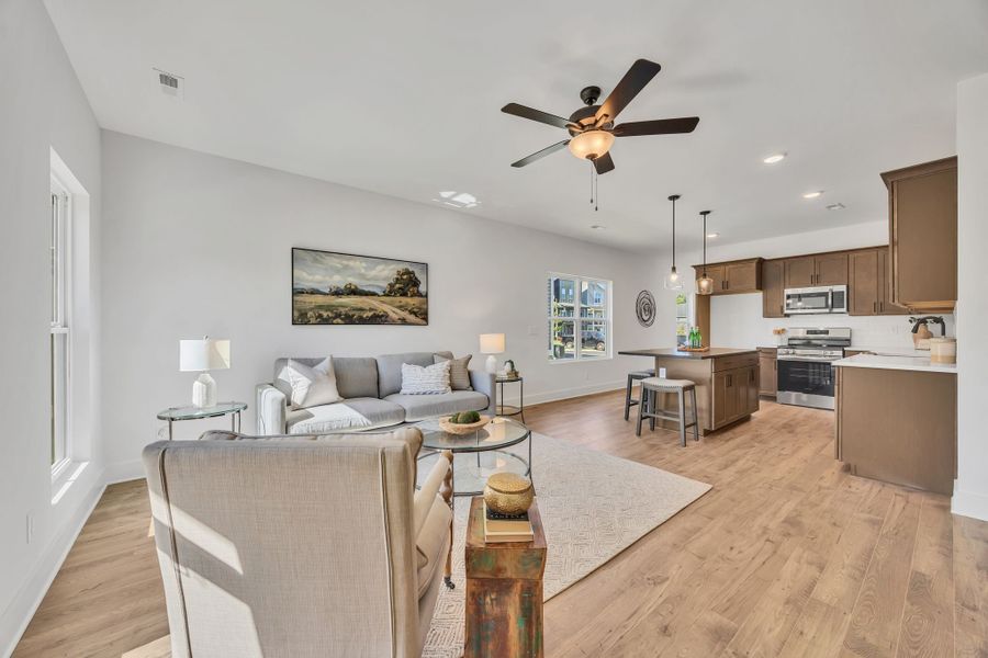 Representative furnished interior of a home built from the Fontaine by Parkside Builders in The Parks of Mill Town, Chattanooga (Image 7).