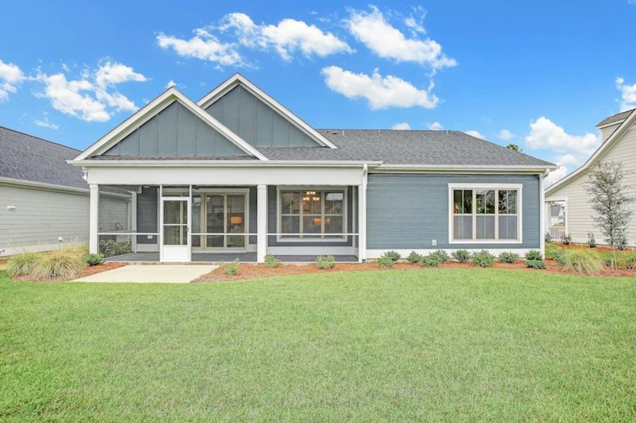 Representative exterior details of a home built from the Lanai by Bill Clark Homes in Sidbury Landing, Wilmington (Image 37). Representative exterior details of a home built from the Lanai by Bill Clark Homes in Sidbury Landing, Wilmington (Image 37).