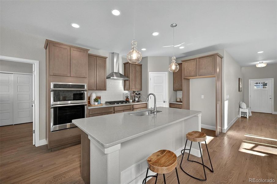Furnished interior view inside a new home in , Colorado Springs (Image 35). Furnished interior view inside a new home in , Colorado Springs (Image 35).