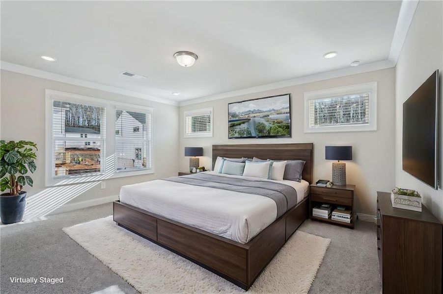 Furnished interior view inside a new home in Hemingway - Cottage Series, Cumming (Image 7).