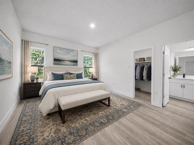 Furnished interior view inside a new home in , Citrus Springs (Image 10).