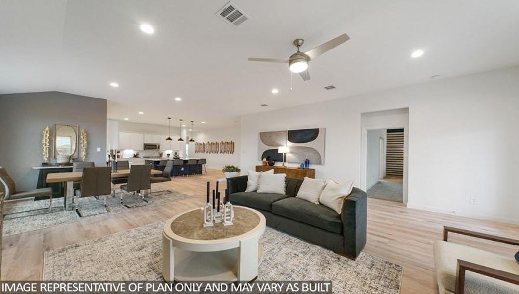 Furnished interior view inside a new home in Mill Creek Estates, Magnolia (Image 3).