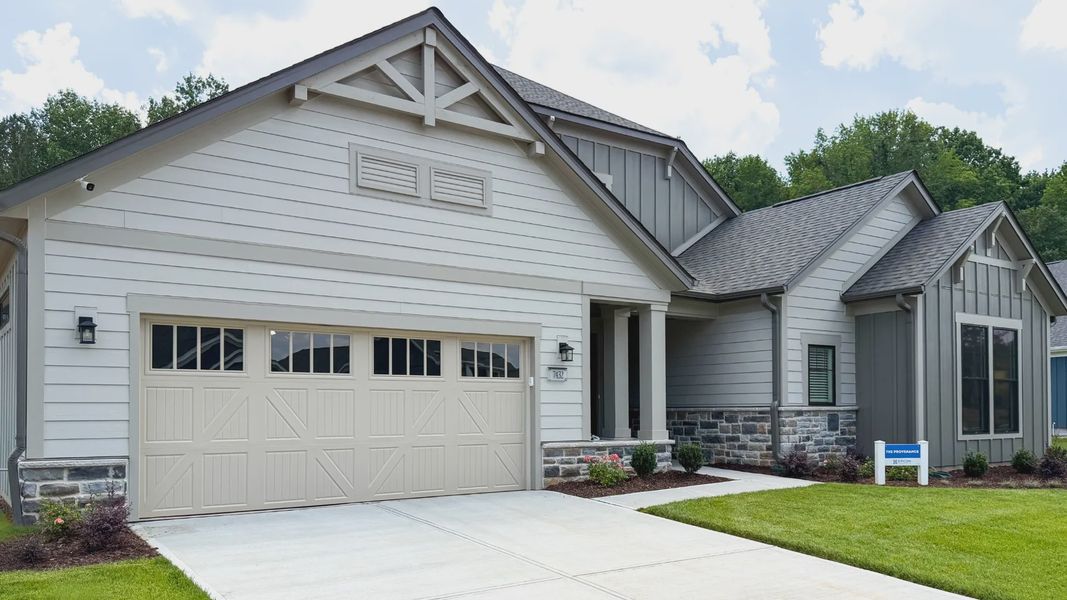 Representative exterior photo of a completed home built from the Provenance by Epcon Communities in The Courtyards at Quail Park, Mint Hill, NC (Image 29). Representative exterior photo of a completed home built from the Provenance by Epcon Communities in The Courtyards at Quail Park, Mint Hill, NC (Image 29).