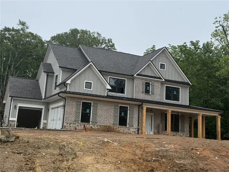 In-progress construction of a new home in , Kennesaw, GA (Image 4).