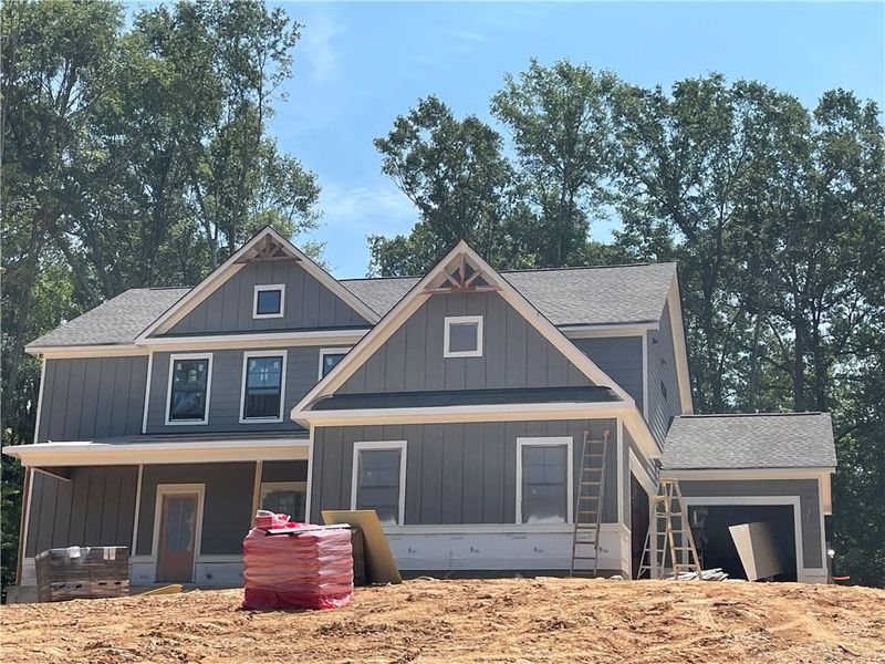 In-progress construction of a new home in Wesley Woods, Monroe, GA (Image 1). In-progress construction of a new home in Wesley Woods, Monroe, GA (Image 1).