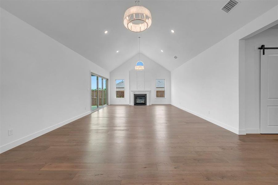 Spacious, unfurnished interior of a new home in Wellington, Haslet (Image 22).