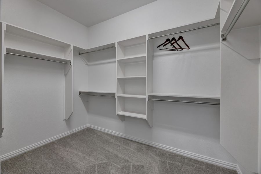 Plan 1686 Primary Closet Representative Image