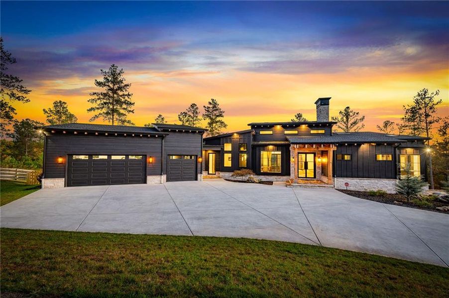 Front exterior of a new home in , Ellijay, GA, highlighting curb appeal (Image 22).