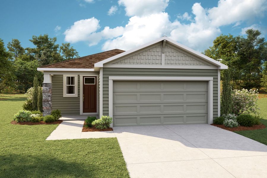 Representative exterior photo of a completed home built from the Arabelle by Mattamy Homes in RiverTown, St. Johns, FL (Image 1). Representative exterior photo of a completed home built from the Arabelle by Mattamy Homes in RiverTown, St. Johns, FL (Image 1).