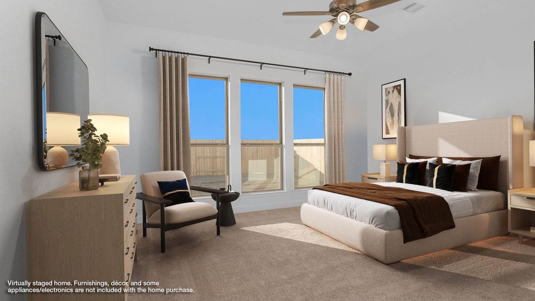 Furnished interior view inside a new home in Elyson, Katy (Image 5).