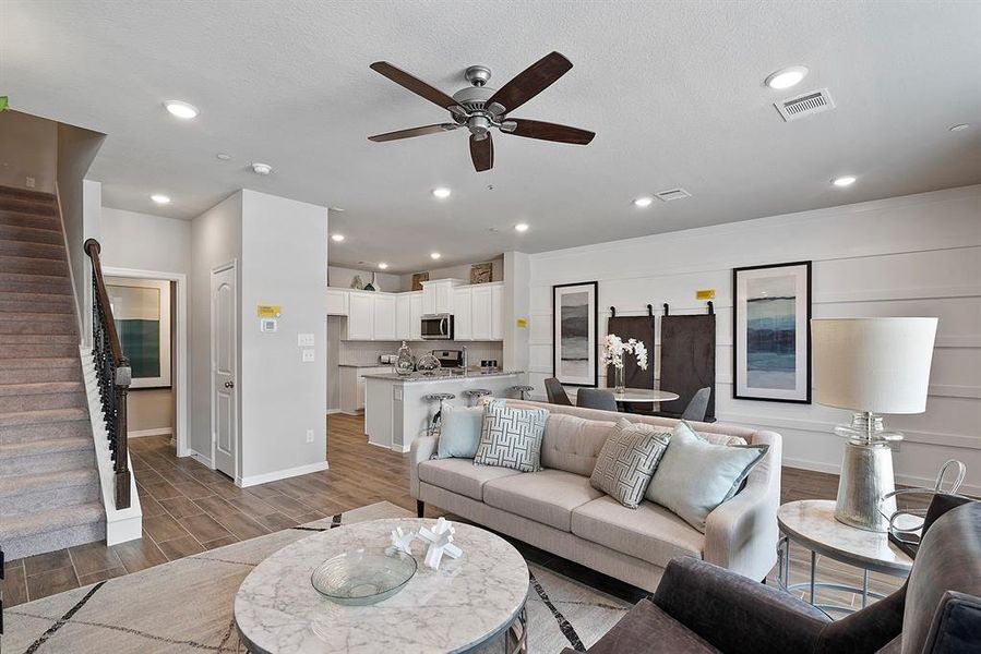 Furnished interior view inside a new home in Heartland Townhomes, Heartland (Image 8).