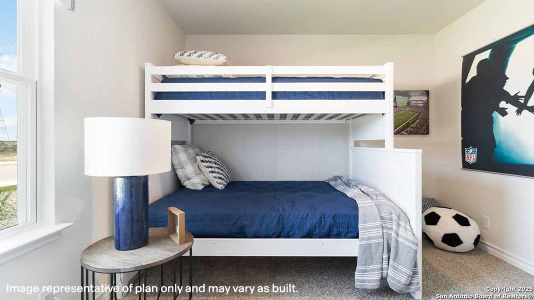 Furnished interior view inside a new home in Brookstone Creek, San Antonio (Image 25).