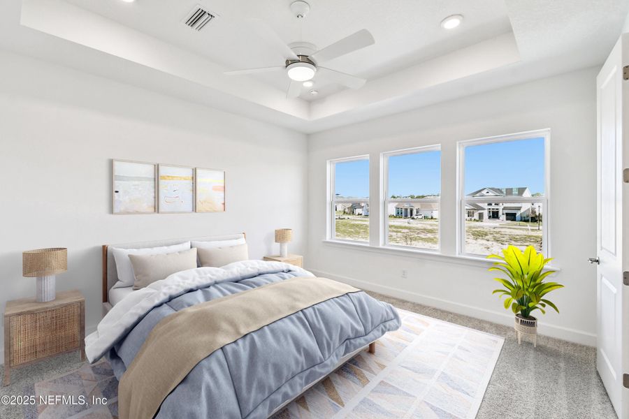 Furnished interior view inside a new home in Seven Pines 40' Front Entry, Jacksonville (Image 13).